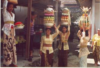 la ceremonia en Bali
